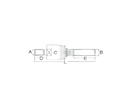 RE271440 Tie rod end for JOHN DEERE tractor, front-wheel drive​​​​​​​